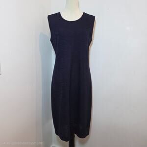 Misook Stretchy Black Career Dress Large
